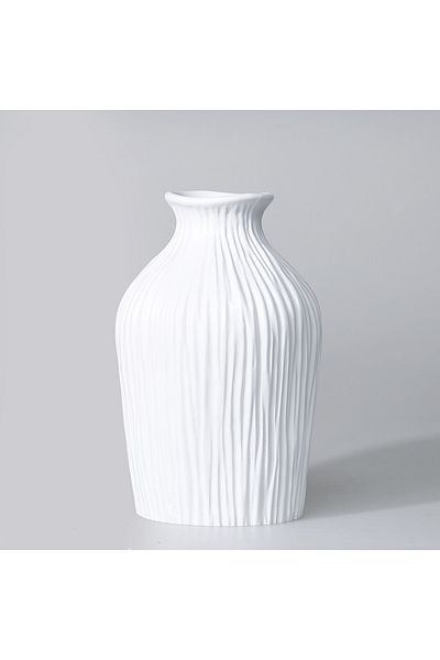 Selim Dublin White Medium Vase