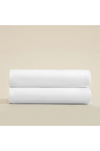 Chakra Single Elastic Bed Sheet 100x200 Cm White