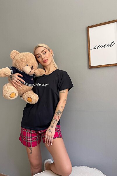 Pijamaevi Lazy Days Mother and Daughter Family Pajamas with Shorts - Women's Set