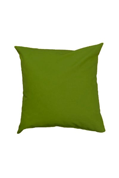 Elyaf Sepeti Waterproof 50X50 Khaki Green Pouf Cushion Chair Cushion