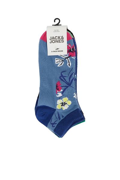 Jack & Jones Ανδρικές λευκές κάλτσες Jack Jones Vı Venice Short Sock 5 Pack 12234493 -01