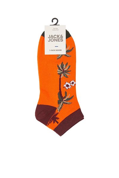Jack & Jones Мъжки къси чорапи Jack Jones Vı Venice, оранжеви, 12234492-23