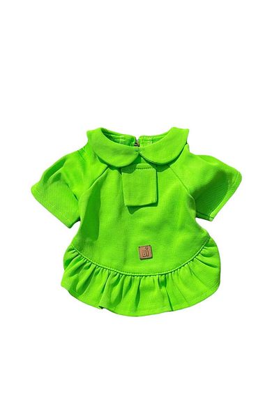 Bi Dolap Ponçik Bi Cute T-Shirt Pistachio Green Soft Textured Fabric Cat Dog Apparel & T-Shirt