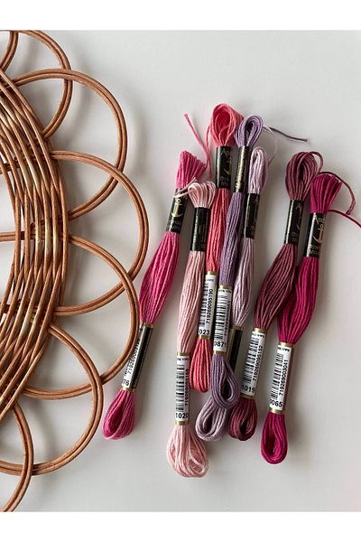 BibuPunch Bibu Anchor Muline Embroidery Floss Specially Selected Lilac Tones