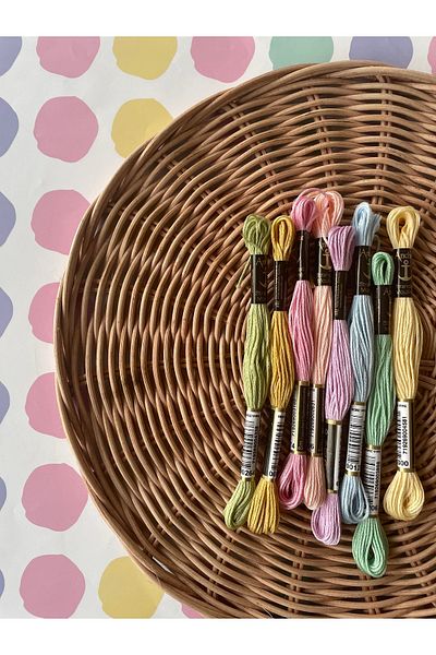 BibuPunch Bibu Anchor Muline Embroidery Floss Specially Selected Pastel Colors