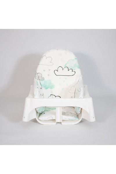 Dear Deer Love Highchair Cushion - Cloud
