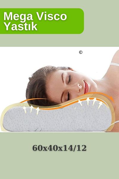 Viscomina Visco Orthopedic Pillow -60X40X14/12