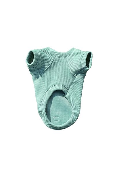 Bi Dolap Ponçik Bi Basic Green Soft Flexible Fabric Cat Dog Outfit & T-Shirt