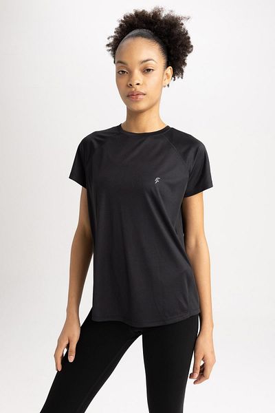 DeFacto Fit Comfort Fit Crew Neck Athlete Short Sleeve T-Shirt