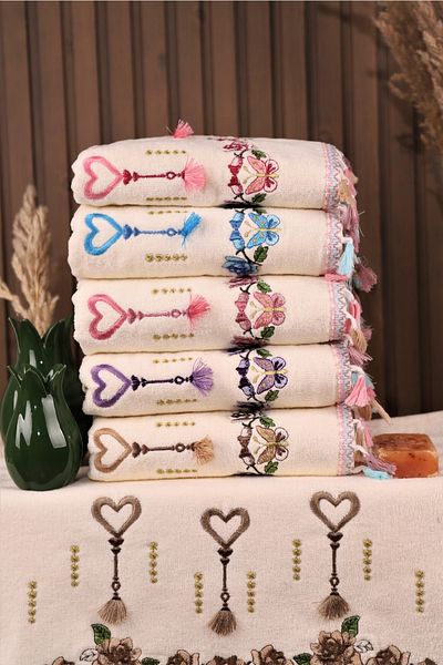 Pidora Textil Prosop de față cu dantelă din 6 bucăți - 50*90