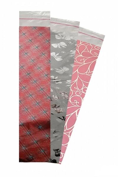 Showparty Metalized Gift Package with Tape 8x45 Cm 100 Pieces