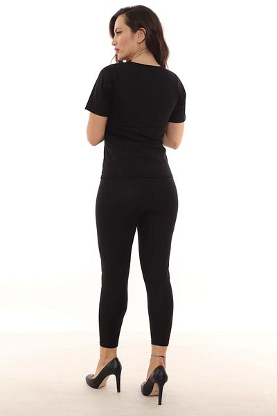 SAUNA SUIT Оригинални термо чорапогащи и костюм за отслабване с цип и къс ръкав, за допълнително изпотяване, с видео