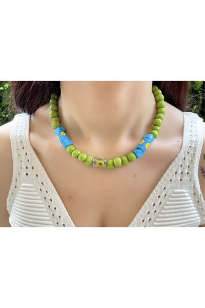 wanwa aksesuar Yeşil Nazar Kolye