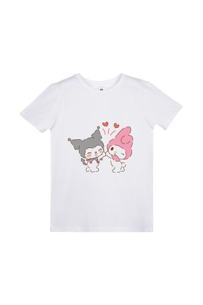 EZ Design تي شيرت بطبعة شخصية كورومي آند ماي ميلودي الخاصة