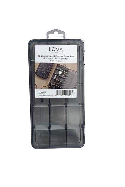 ARALMİNİAVM 15 Compartments Travel Jewelry Organizer Box