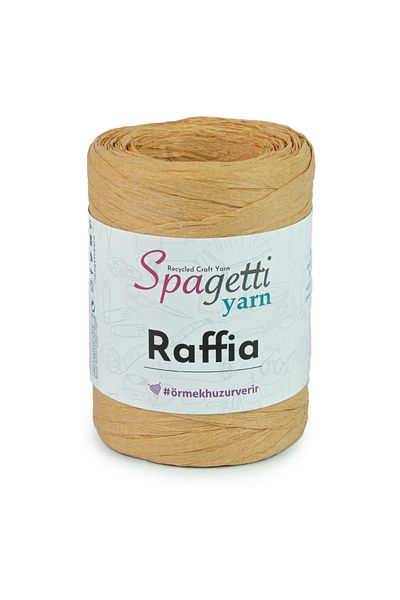Spagettiyarn Νήματα πλεξίματος χειρός Raffia Mustard