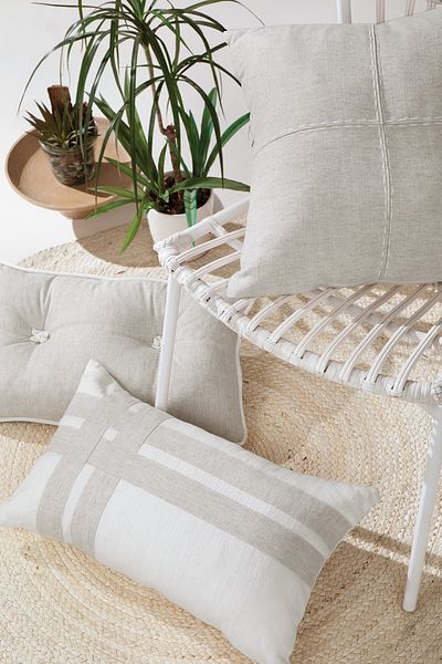 Yataş Annie Decorative Throw Pillow - Linen