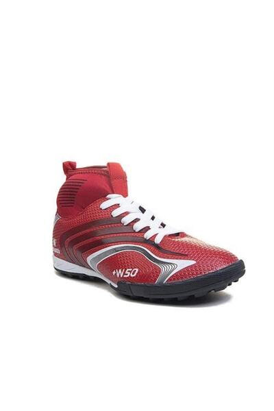 DERİ KABUSU Walked Çoraplı Erkek Halısaha Ayakkabısı 435 - Kırmızı