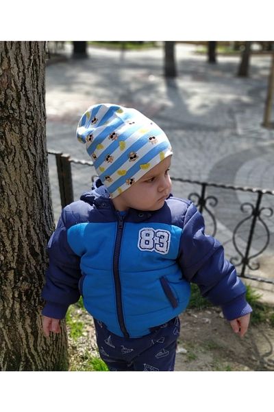 MELANİPPE Organic Cotton Double Layer Combed Baby and Kids Beanie