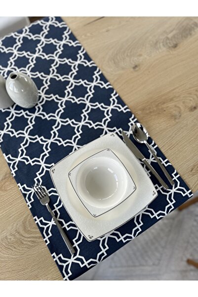 Hanles Geometric Pattern Printed Runner Tablecloth American Service