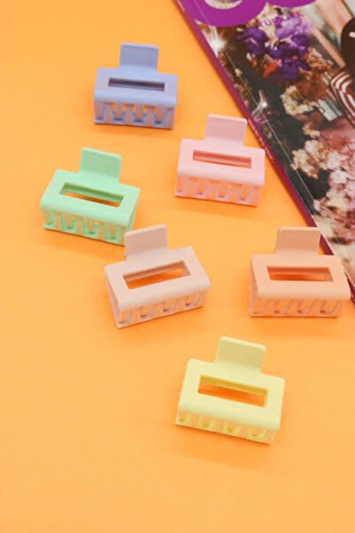 MAKSESUAR Set de 6 catarame de lungime medie, în culori pastel, pentru femei