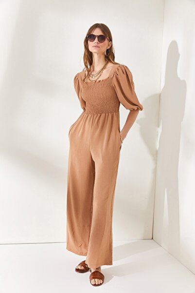 Olalook Women's Biscuit Top Guipel Hidden Pocket Ayrobin Jumpsuit TLM-19000143