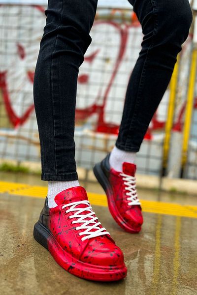 Chekich Ch254 Cbt Pittura Men's Shoes 547 Red Black Splush