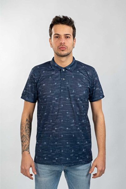 Moda Işık Mornarsko plavi polo ovratnik Digitalna štampa paket T-shirt
