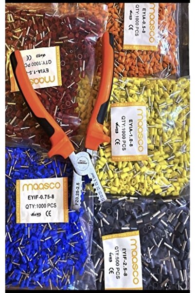 maasco 4500 Ad Izoleli Kablo Yüksüğü + Yyt-22 Sıkma Pense