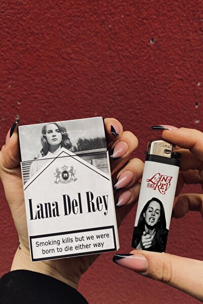 Namgo Lana Del Rey Çakmak Tabaka Seti Standart Plastik Sigara Tabakası Kutusu...