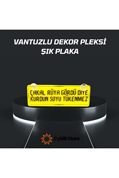 CybillStore Çakal Rüya Gördü Diye Kurdun Soyu Tükenmez Vantuzlu Dekor Pleksi ...