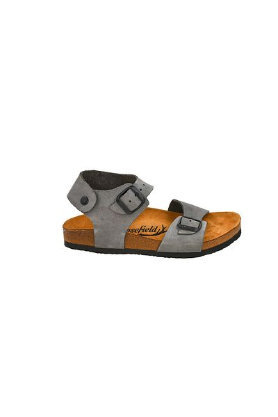 Moosefield Unisex Gray Genuine Leather Sandals