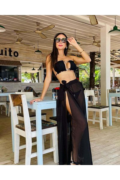 ZEKAS FASHION Fashion Bikini And Pareo Set