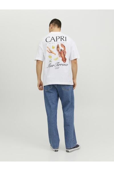 Jack & Jones Montecarlo Sirt Baskili Tisört