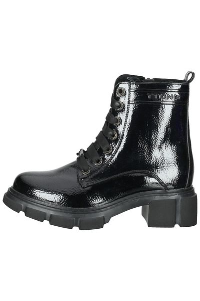Tom Tailor Stiefelette - Schwarz - Blockabsatz