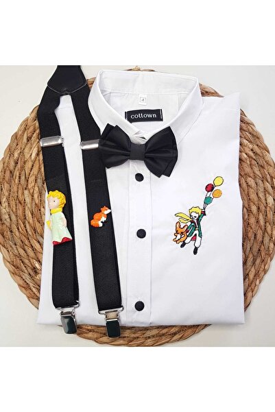 cool partyshop Küçük Prens Konseptli Askı Papyon Gömlek