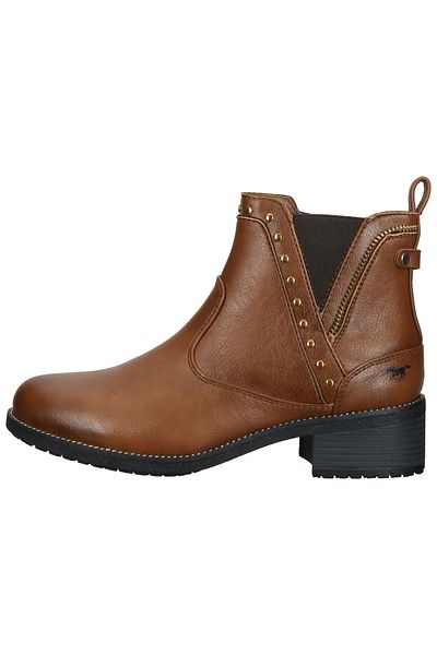 Mustang Stiefelette - Braun - Blockabsatz