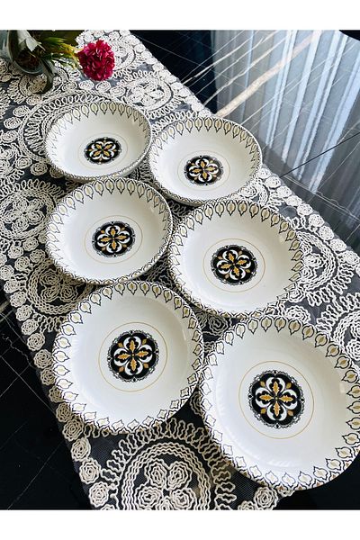 VENÜS HOME DECORATION Liva 6-Piece Round Snack and Jam Bowl