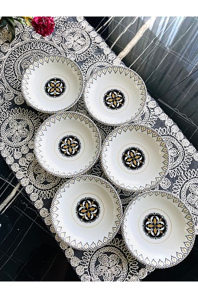 VENÜS HOME DECORATION Liva 6-Piece Round Snack and Jam Bowl