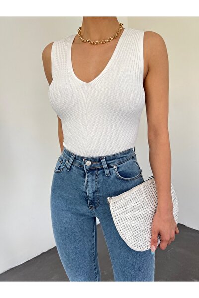 Modamorfo Knit Pattern Lycra Knitwear Sweater