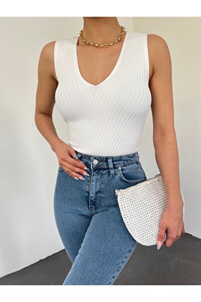 Modamorfo Knit Pattern Lycra Knitwear Sweater