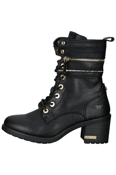 Mustang Stiefelette - Schwarz - Blockabsatz