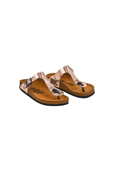 Moosefield Papuci unisex Rose din piele naturală