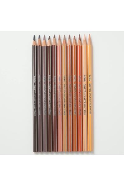 Giotto Stilnovo Skin Tones Professional Dry Paint 12 Colors Skin Colors