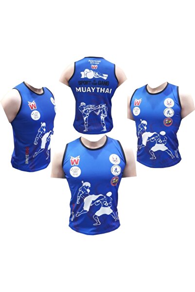 whiteface Muay Thai Tişört & Muaythai Maç Atleti & Muay Thai Tişörtü & Muay Thai Maç Tişörtü & Muay Thaı Atlet