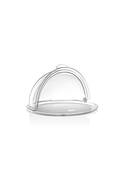 GastroPlast Kek Ve Börek Yuvarlak Roll-up Dome Cover Ve Tepsisi.komple Polika...