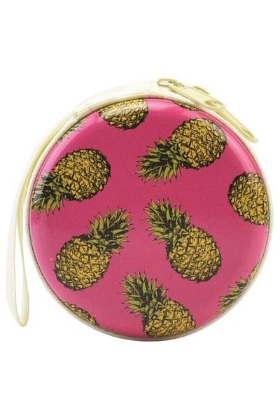 AGT Bohong Mini Zippered Box Pineapple Coin Purse
