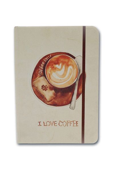Scrikss Notelook I Love Latte Coffee A6 Unlined Notebook