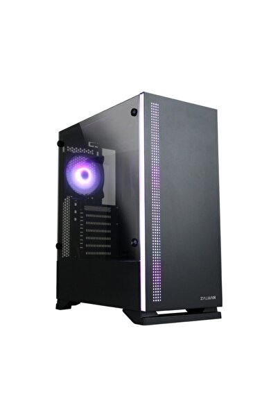 Zalman S5 Black ATX Mid Tower PC Case RGB fan T