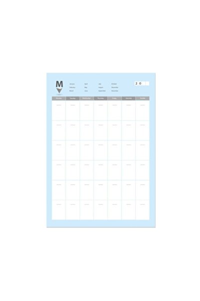 Container 20x28 50 листа Месечни страници за планиране